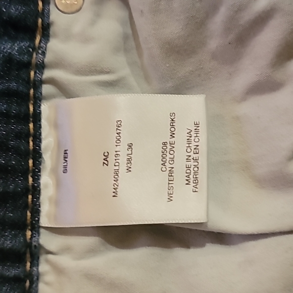 Silver Jeans Zac 38W 36L - Picture 7 of 8